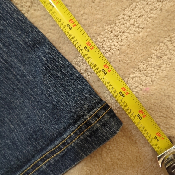 Mecca Femme USA Jeans Womens Vintage Straight Leg Size 13/14 Embroidered Denim - Picture 13 of 16